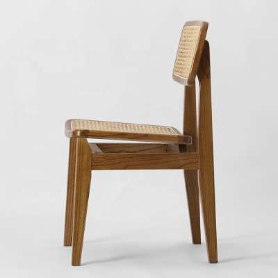 FN-1119 beech wood rattan seat C chair by Gubi wood rattan dining chair