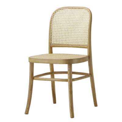 FN-0508 ash wood rattan seat colling dining chair