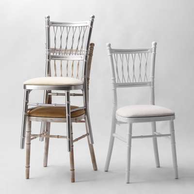 FN-60632  beech solid wood Tiffany dining chair with removable cushion