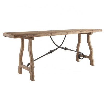 FN-6764 vintage industrial console furniture wood dining table