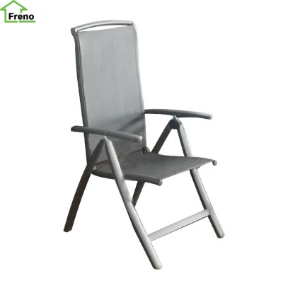 WD-O1007 aluminum frame outdoor chair  Teslin leisure recliner folding chair