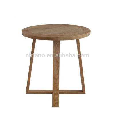 FN-6727 simple design recycled round wood side table