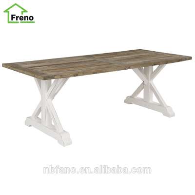 FN-1501 Vintage Industrial Furniture Wholesale Reclaimed Wood Dining Table